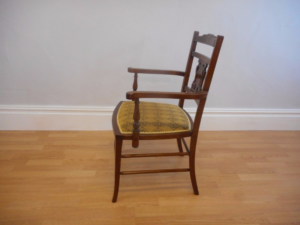 Antique Edwardian Arm Chair View VIII