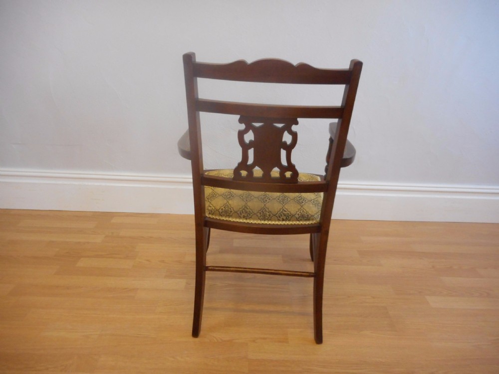 Antique Edwardian Arm Chair View IX