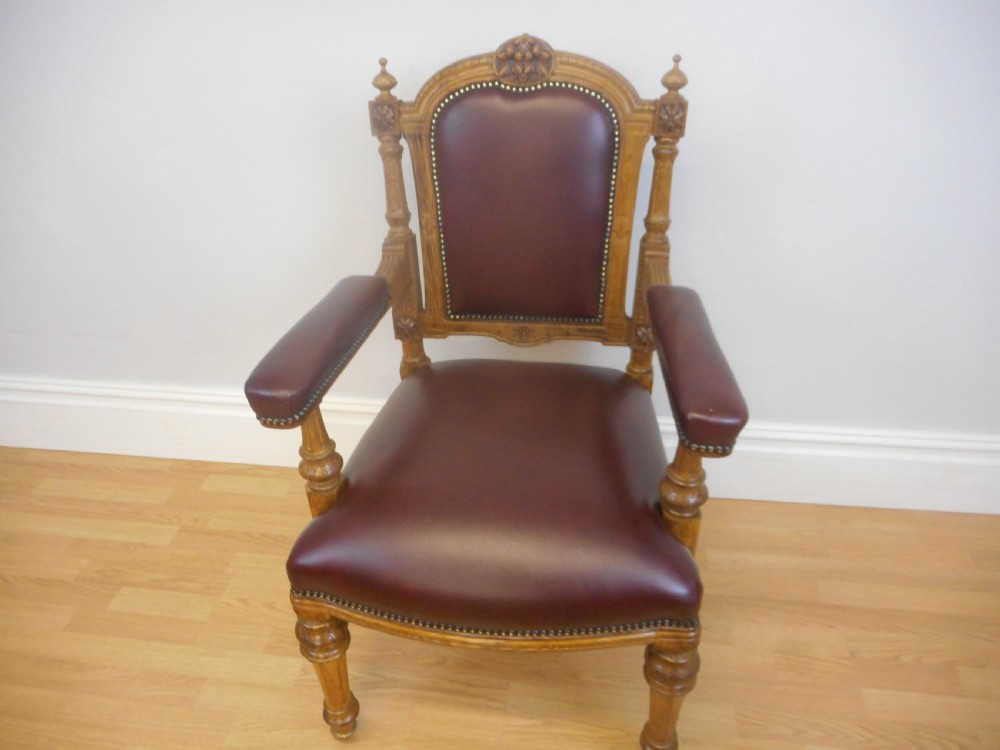 Antique Victorian Arm Chair View X