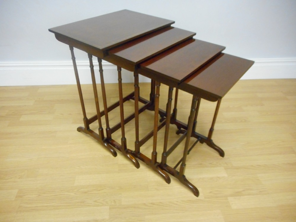 Antique 4 Table Nest in Mahogany View III