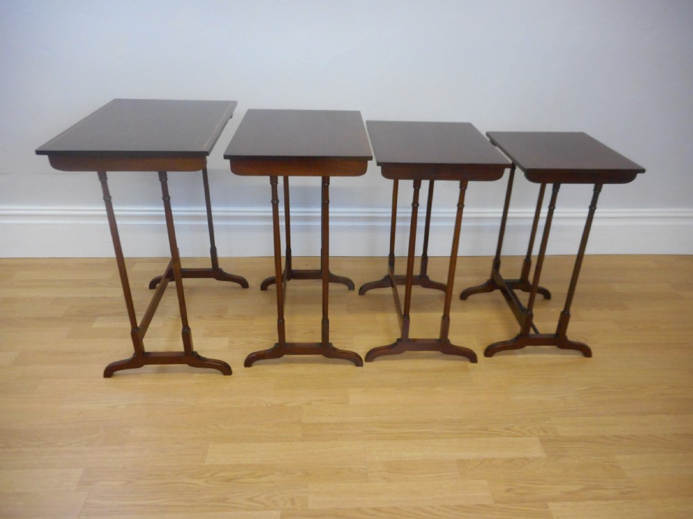 Antique 4 Table Nest in Mahogany View IV