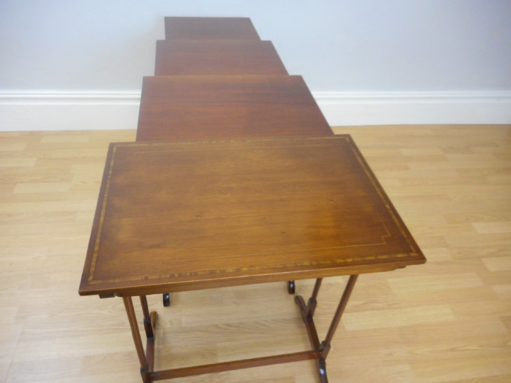 Antique 4 Table Nest in Mahogany View V