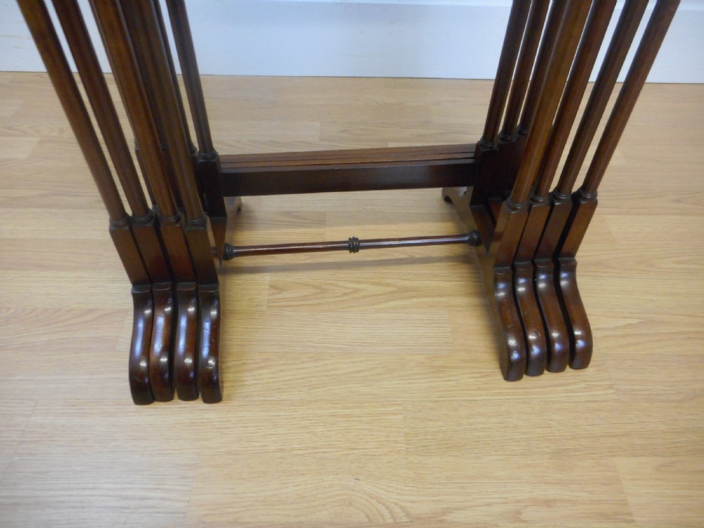 Antique 4 Table Nest in Mahogany View IX