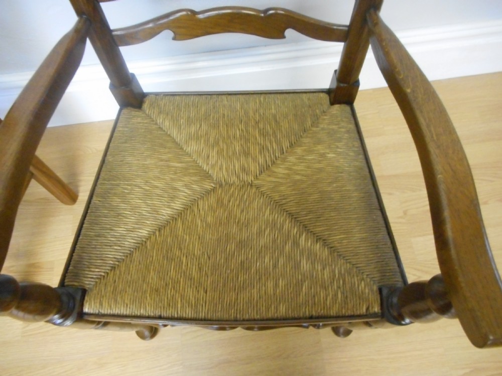 Antique 8 Ladder Back Chairs View X