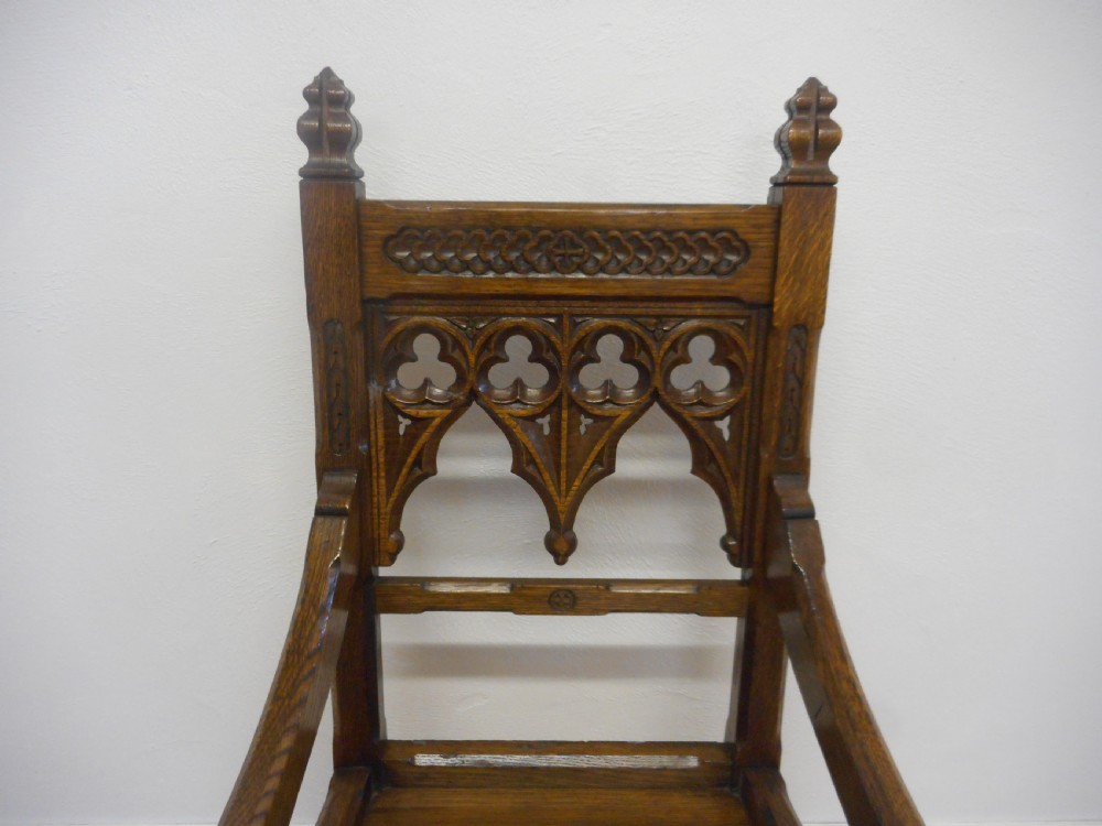Antique Gothic Arm Chair