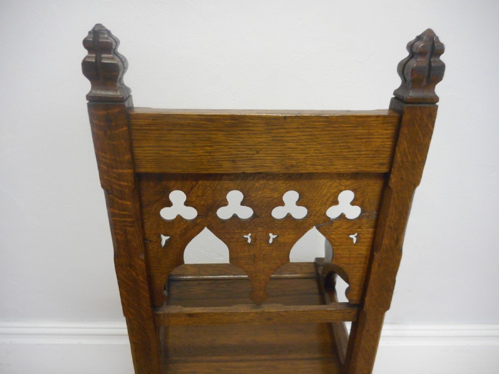 Antique Gothic Arm Chair View V