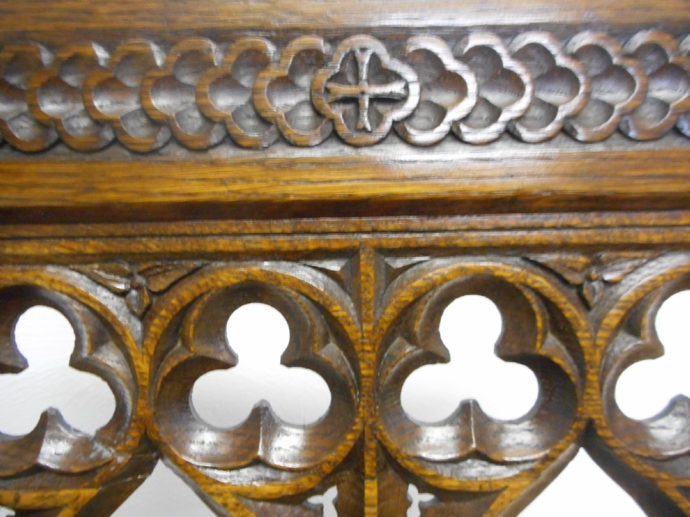 Antique Gothic Arm Chair View VII
