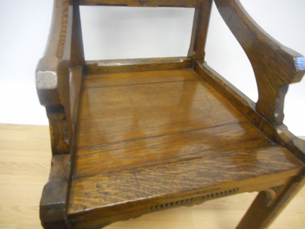 Antique Gothic Arm Chair View VIII