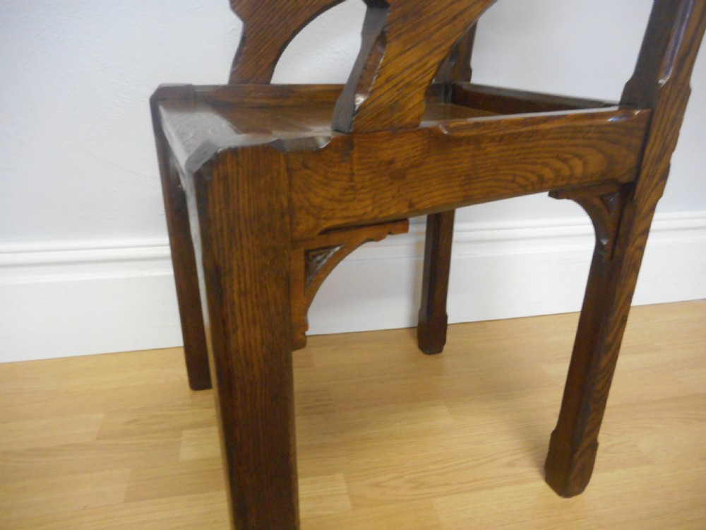 Antique Gothic Arm Chair View X