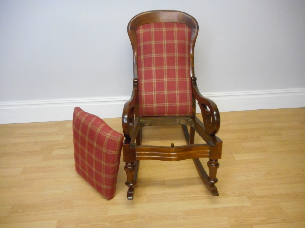 Antique Victorian Rocking Chair View XI