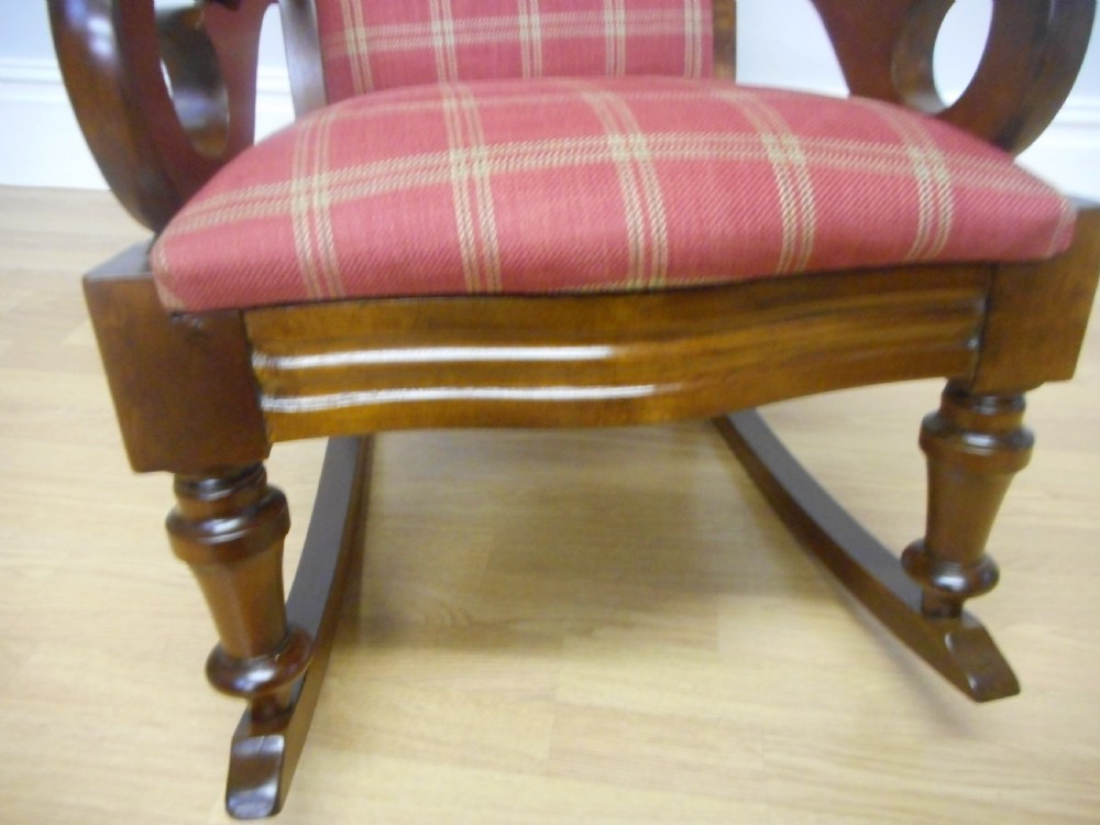 Antique Victorian Rocking Chair View XII