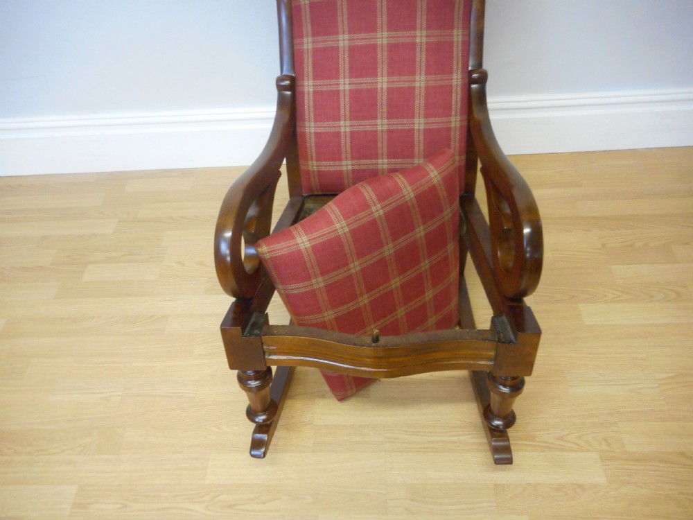 Antique Victorian Rocking Chair View XIII