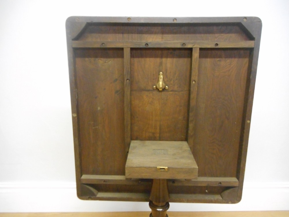 Antique Oak Tri-pod Table View III