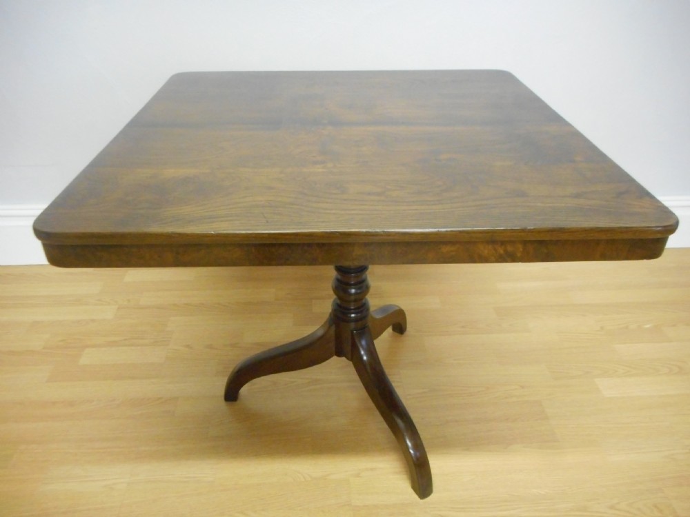 Antique Oak Tri-pod Table View IV