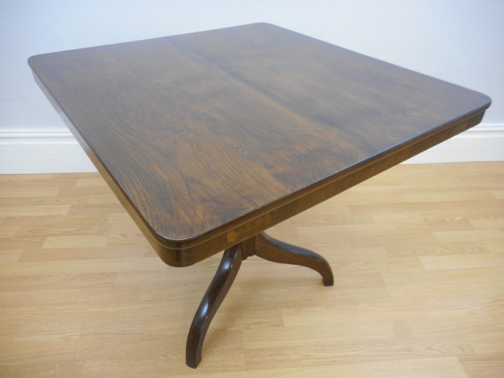 Antique Oak Tri-pod Table View V