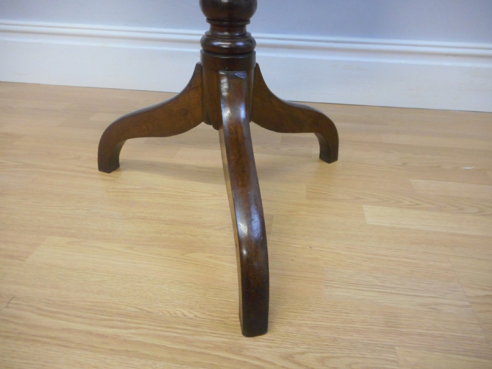 Antique Oak Tri-pod Table View IX