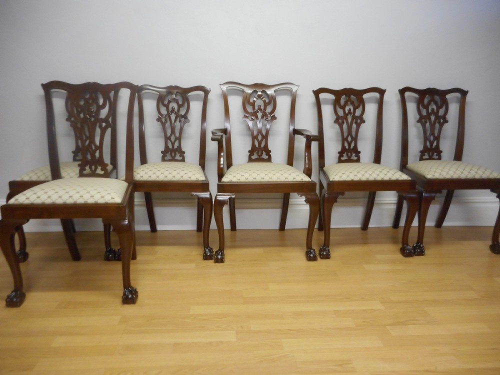 Antique Set of 6 Chippendale Dining Chairs View III