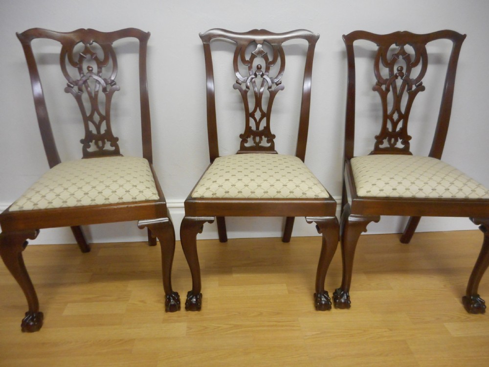 Antique Set of 6 Chippendale Dining Chairs View V