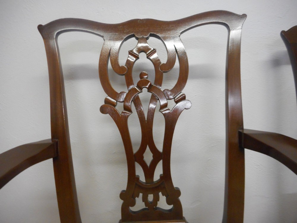 Antique Set of 6 Chippendale Dining Chairs View XII