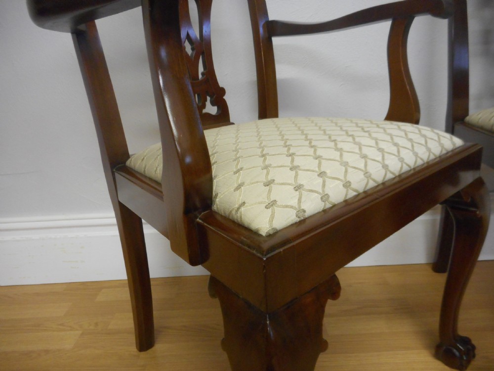 Antique Set of 6 Chippendale Dining Chairs View XIII