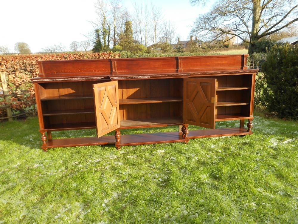 Arts & Crafts Oak Bookcase 11ft 

 View XI
