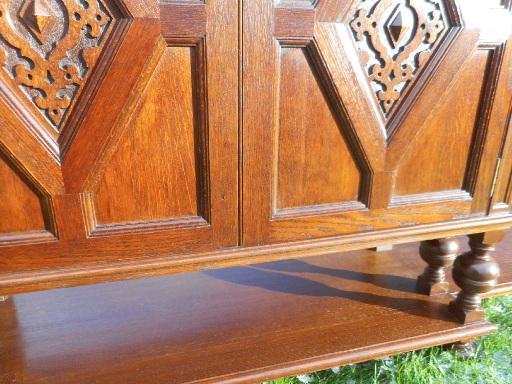 Arts & Crafts Oak Bookcase 11ft 

 View XIII