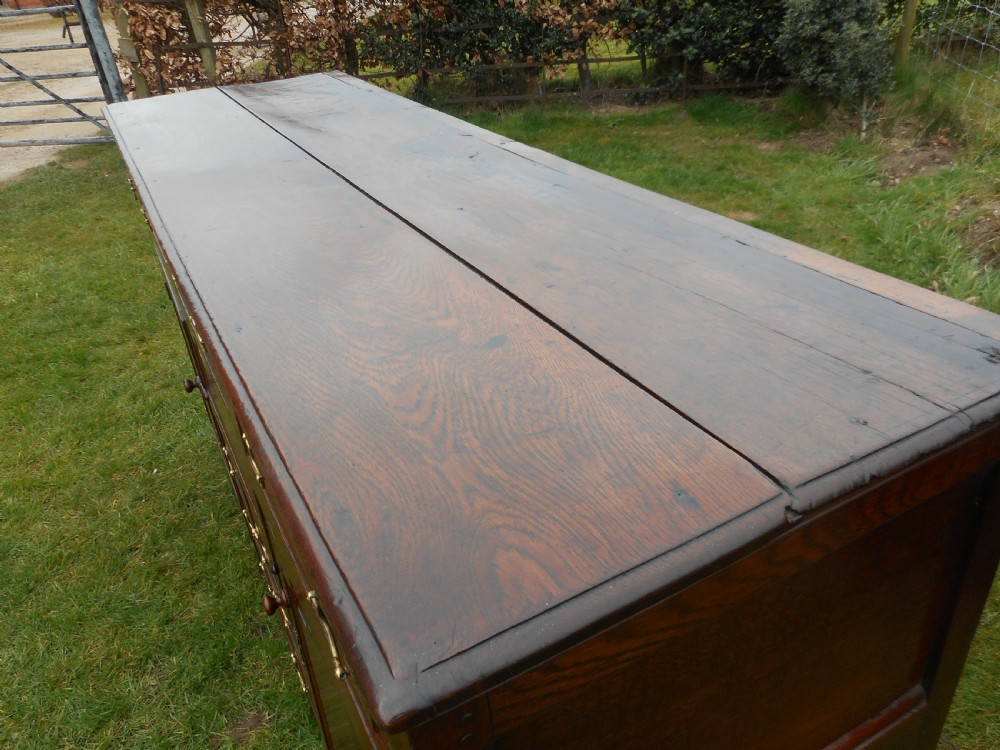 Antique Georgian Period Dresser Base in Oak View V