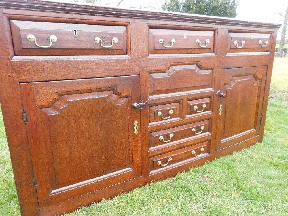 Antique Georgian Period Dresser Base in Oak View VII