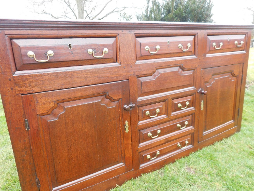 Antique Georgian Period Dresser Base in Oak View VIII
