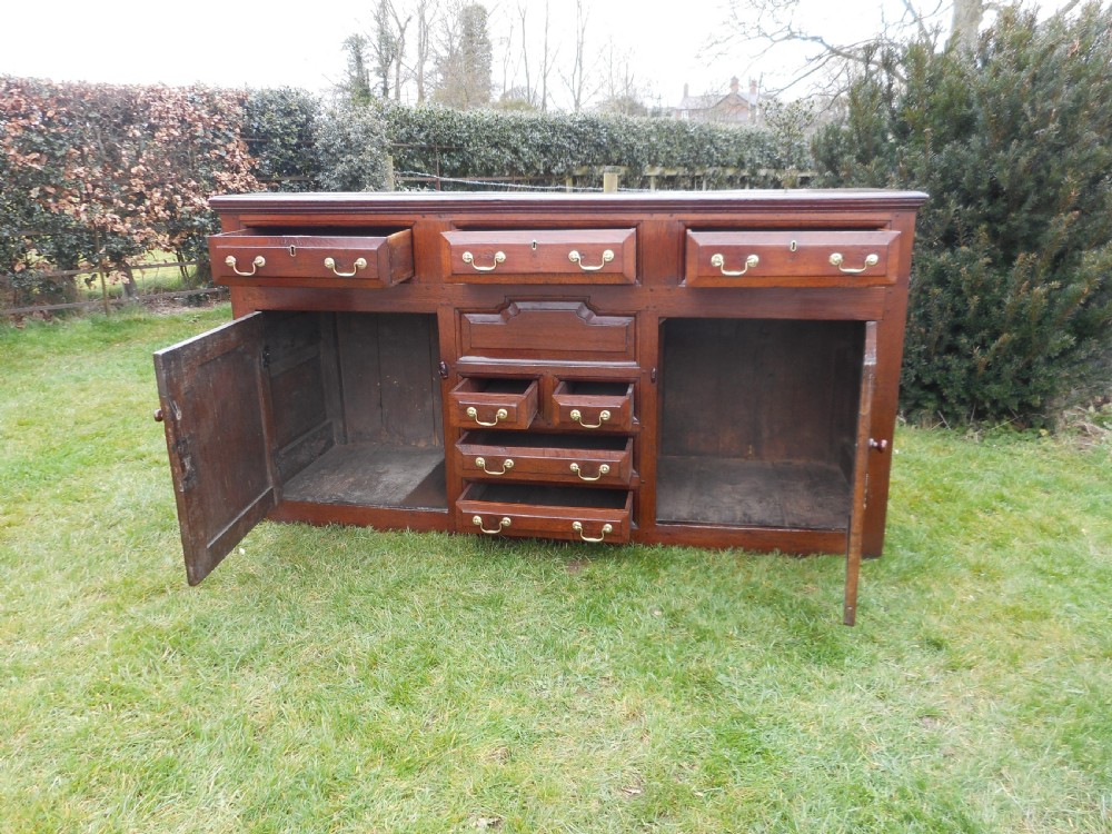 Antique Georgian Period Dresser Base in Oak View X