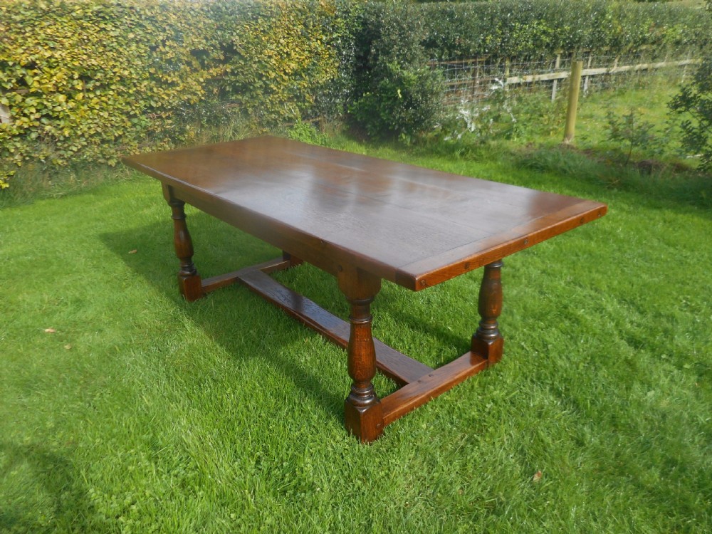 Antique Oak Refectory Dinning Table