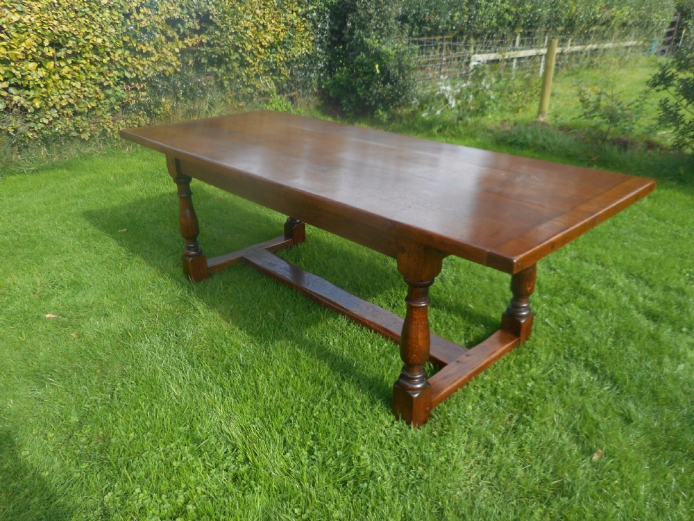 Antique Oak Refectory Dinning Table View II