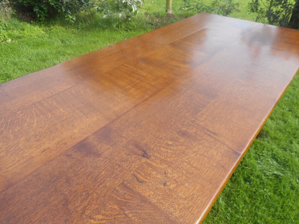 Antique Oak Refectory Dinning Table View V