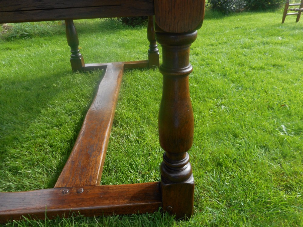 Antique Oak Refectory Dinning Table View XIII
