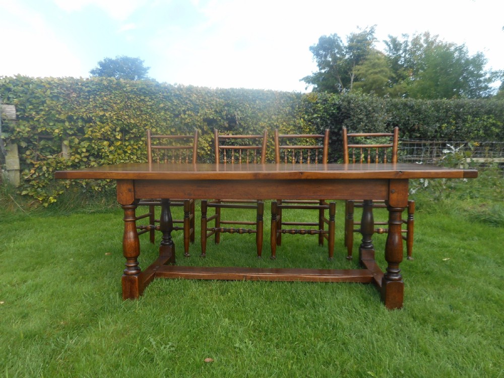 Antique Oak Refectory Dinning Table View XIV