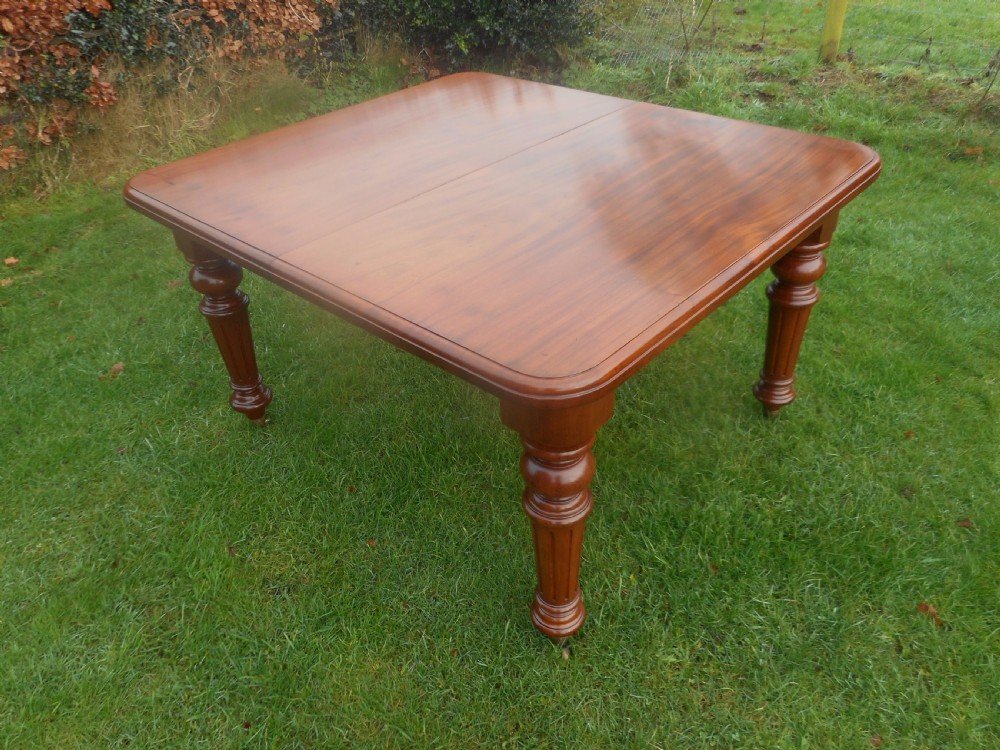  Victorian Mahogany Dining Table View IV