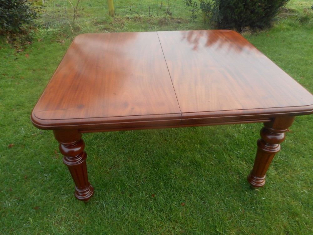  Victorian Mahogany Dining Table View V