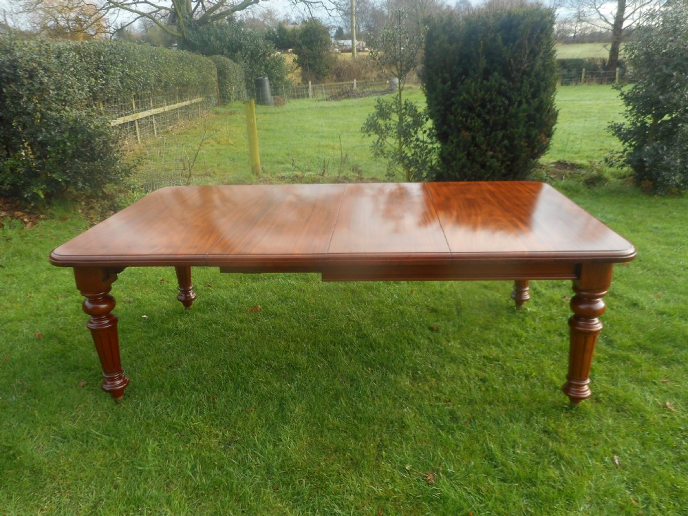  Victorian Mahogany Dining Table View IX