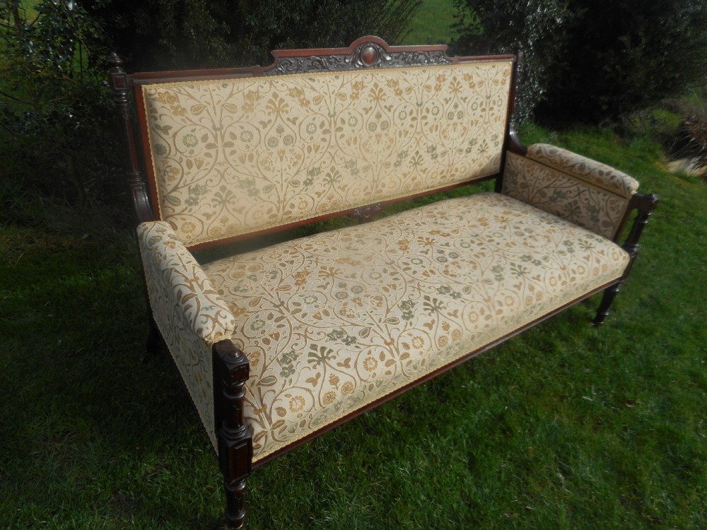 Antique Victorian Rosewood Sofa View XI