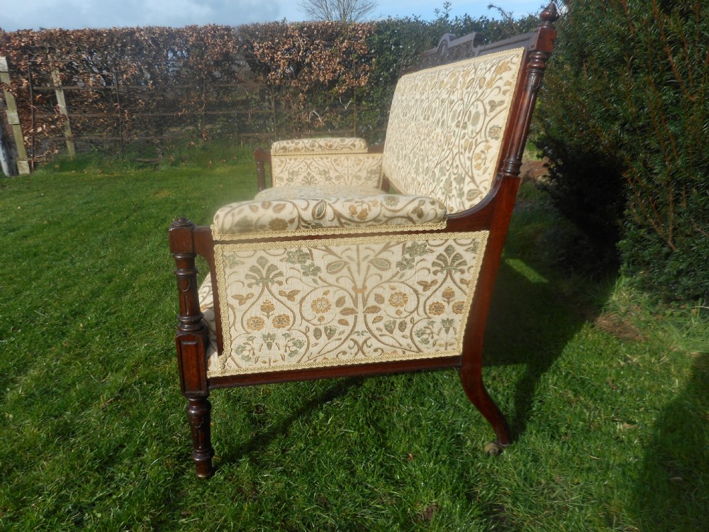 Antique Victorian Rosewood Sofa View XII