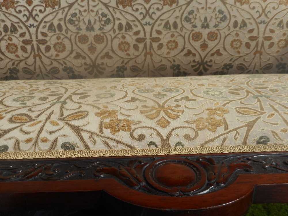 Antique Victorian Rosewood Sofa View XV