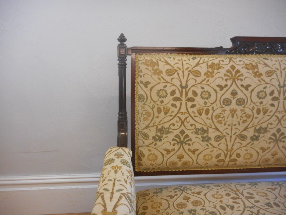 Antique Victorian Rosewood Sofa View XVI