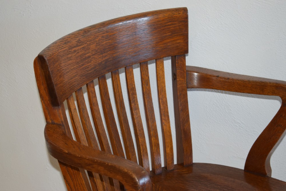 Antique Edwardian Swivel Office Chair View VI