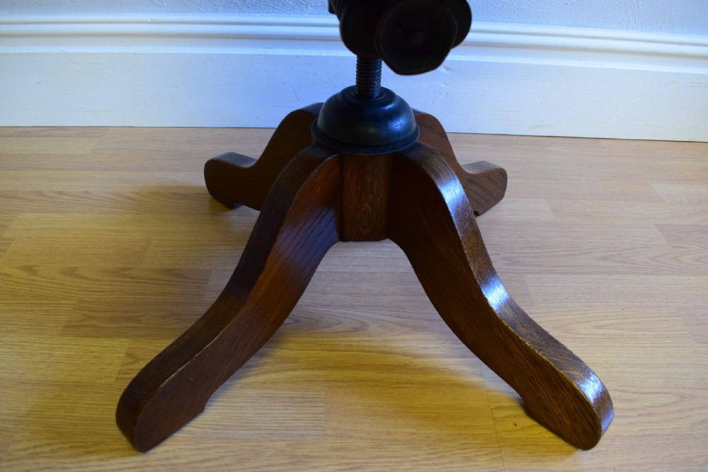 Antique Edwardian Swivel Office Chair View XII