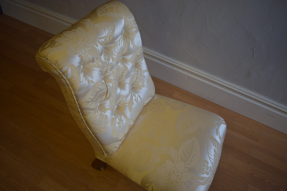 Antique Victorian Button Back Chair View X