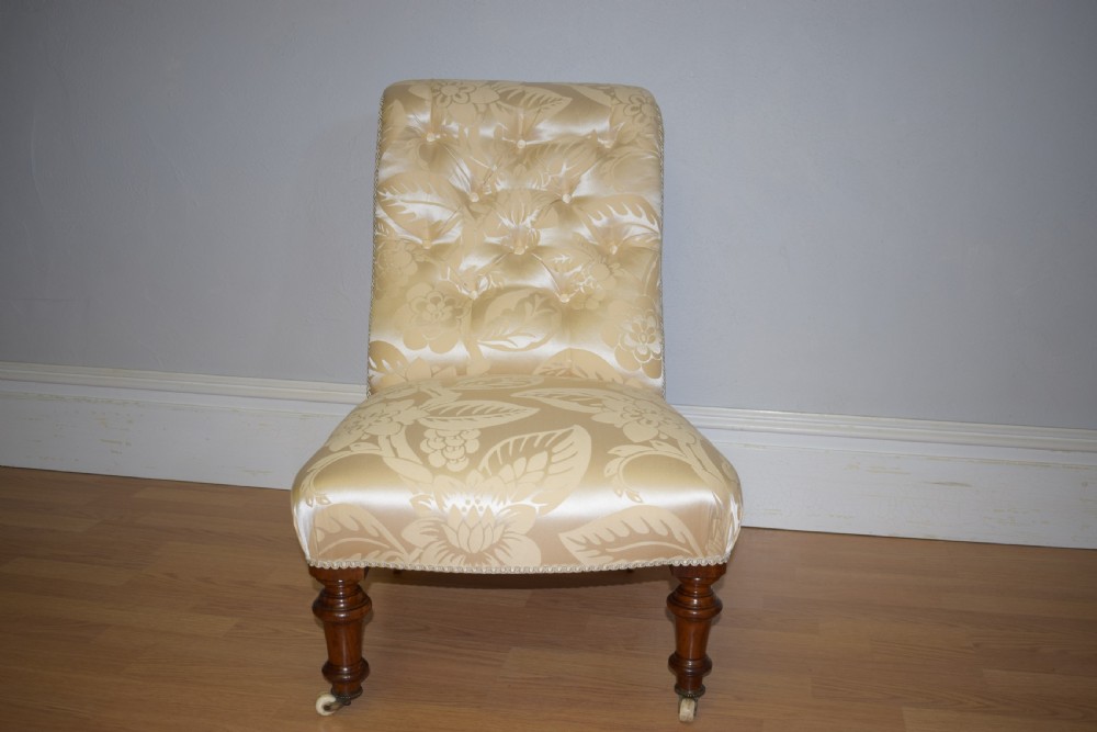 Antique Victorian Button Back Chair View XIII