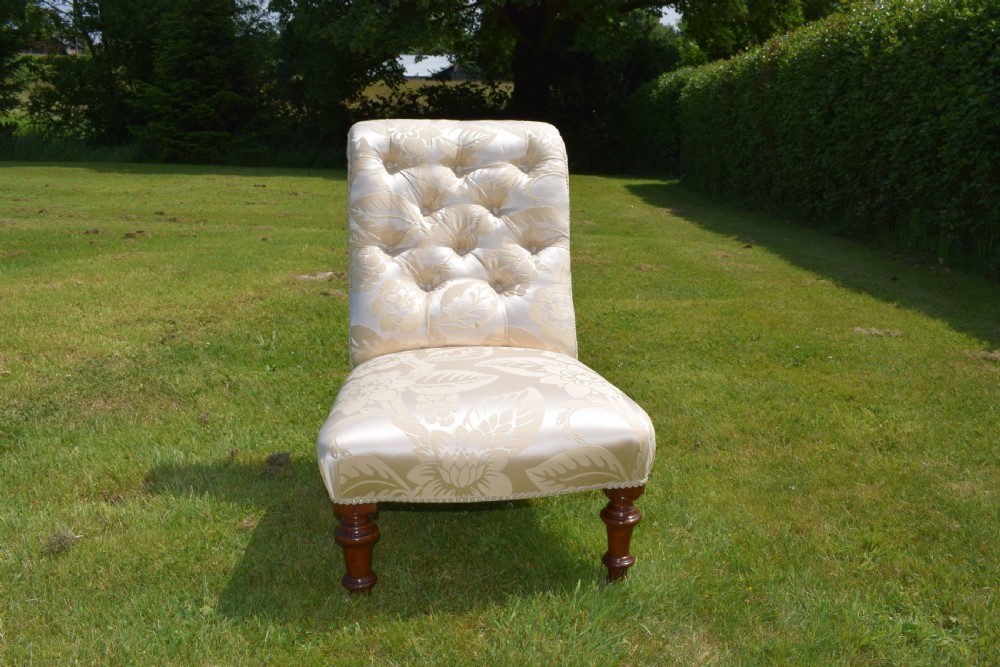 Antique Victorian Button Back Chair View XVI