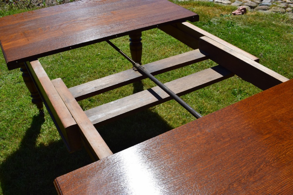 Antique Victorian Dinning Table View XI