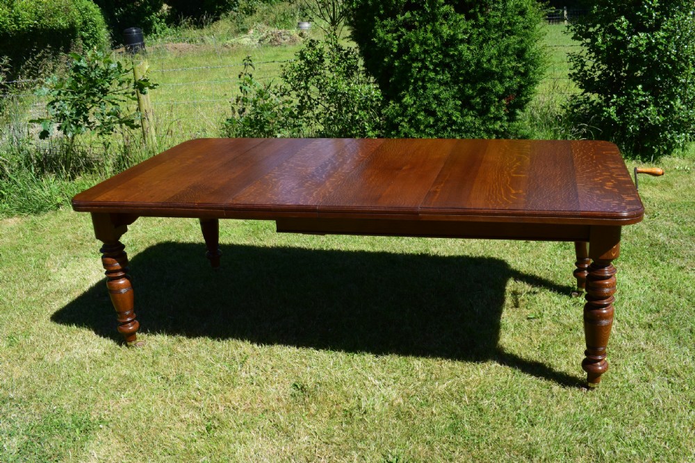 Antique Victorian Dinning Table View XII