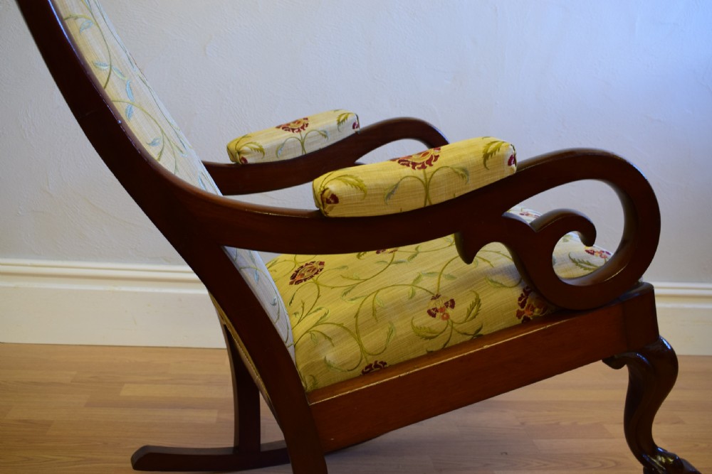 Antique Victorian Rocking Chair View IV